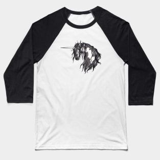 Halloween Design - Spooky Unicorn Baseball T-Shirt